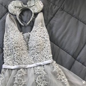 Grey formal dress